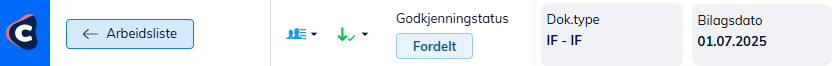 UI endringer